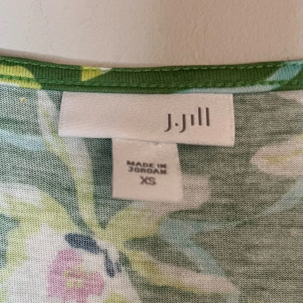 J.Jill Floral Print Tunic Top Blouse Sz XS - Picture 5 of 5